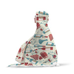 Cozy Wine Themed Hooded Blanket 1