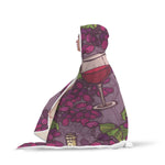 Cozy Wine Themed Hooded Blanket 5